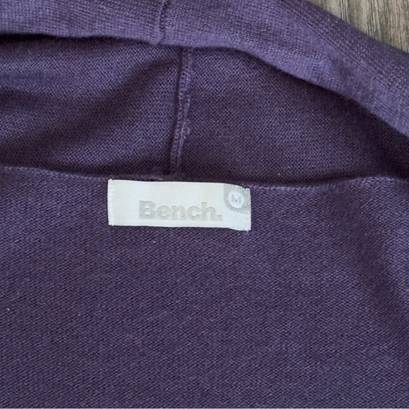 Bench Open Front Long Cardigan Sweater Purple Women’s Size Medium - Picture 5 of 10